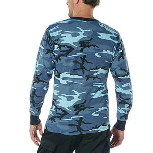 Custom Wholesale <b>Long</b> <b>Sleeve</b> <b>Men</b> <b>Top</b> Pullover Thermal Crewneck High Quality Camouflage Sweatshirt in Stock - Product Image 3