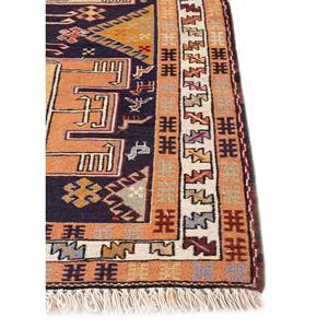 Tapis en laine noué à la main Kiaan Blue Pae-5286, motif géométrique, tapis de salon 9x12 rectangulaire pour la décoration de la maison et le couloir - Product Image 4