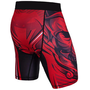 Shorts de compression sportifs personnalisés pour hommes, logo personnalisé, uni, décontracté, teinture unie, respirant, séchage rapide, bas de course élastiques, découpe au laser - Product Image 4