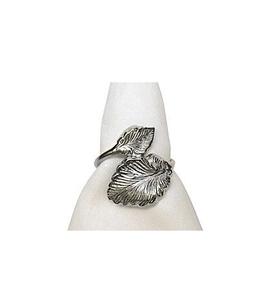 Elegant minimalist design silver <b>matte</b> metal napkin ring perfect for formal family gatherings or restaurant dining <b>tables</b> - Product Image 4