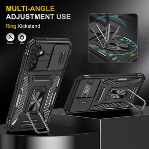 Funda Protectora Resistente a Impactos para Teléfono con Cubierta Deslizante para Cámara, Anillo de Soporte, TPU y PC para <span class=keywords><strong>Samsung</strong></span> A26 A36 A16 A06 A25 S25 Ultra - Product Image 5