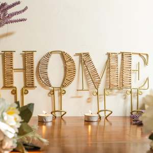 ABCD Ganchos de metal de ratán de un solo nivel Ganchos adhesivos personalizados para cocina Baño Sala de estar Armario Hecho de tela de plástico PC - Product Image 4