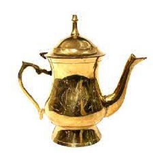 ชุดหม้อกาแฟและชาสแตนเลสสไตล์โมร็อกโกคลาสสิกอาหรับพร้อมฝาปิดและที่จับโลหะสําหรับเดินทางและใช้ในบ้าน - Product Image 1