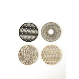 Custom Shape Metal <b>Drink</b> Serving <b>Coaster</b> With Holder Antique Gold Color <b>for</b> Hotel & Restaurant <b>Drinks</b> Serving <b>Coaster</b> - Product Image 3