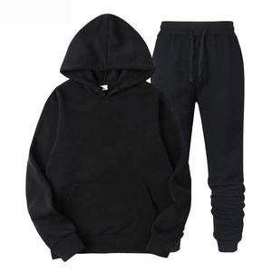 Chándal personalizado de gran tamaño para hombre, chándal de gimnasio, chándal hecho a medida, traje para correr, sudaderas con capucha de algodón en blanco para hombre - Product Image 2