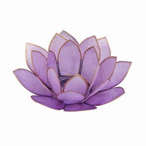 Portavelas de Concha de Flor de Loto de Alta Calidad, Color Verde Azulado, con Detalles en Dorado, Elegante Decoración para el Hogar y la Mesa, Portavelas Votivo - Product Image 1