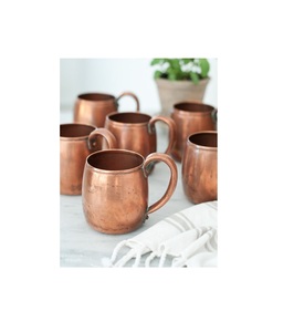 <b>Beautifully</b> handcrafted copper mule <b>mugs</b> for classy home bars rustic kitchens and premium drink presentation - Product Image 1
