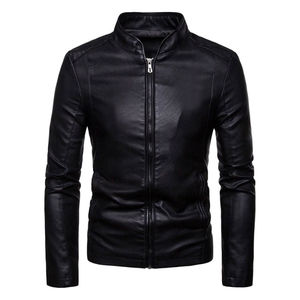Chaqueta de cuero para hombre, elegante, ajustada, transpirable, superior, exigida, chaquetas de cuero de alta calidad para hombre, chaqueta de cuero de moda de invierno - Product Image 1