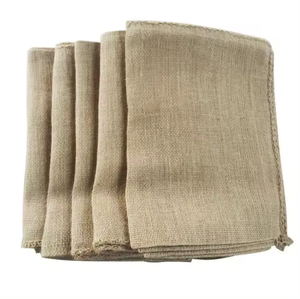 Sacs en jute sergé 100 % naturel de haute qualité, motif dessin animé, logo personnalisé, fermeture à pression, pour l'emballage du riz, du cacao, du café et du maïs - Product Image 6