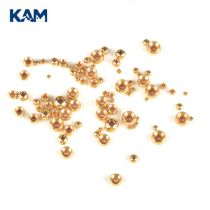 Perles en cuivre pour la pêche à la mouche, perles métalliques rondes pour la fabrication de nymphes, hameçons, leurres, plusieurs tailles et couleurs - Product Image 6