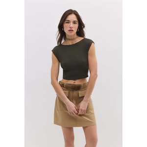 Crop top basique dos nu - Product Image 1
