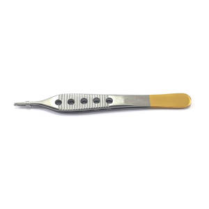 Pince à tissus Adson de qualité supérieure 12cm, dents TC 1x2, pointe non dentelée et lisse, acier inoxydable pour chirurgie et usage médical - Product Image 2