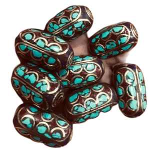 Todas las cuentas de latón naturales hechas a mano con juego de piedras Hueso de concha y joyería de coral Hueso Toda la joyería natural y hecha a mano - Product Image 3