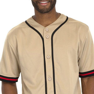 OEM Étiquette privée Logo personnalisé Jersey de baseball en polyester respirant 100% bon marché en gros pour hommes et femmes - Product Image 6