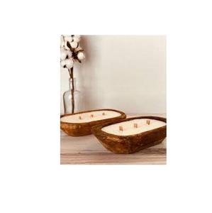 Cuenco de madera para velas, mesa romántica y cena, decorar cuenco de madera para velas de Acacia a un precio asequible - Product Image 5