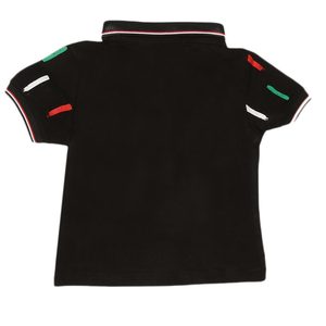 Camiseta Polo de Manga Corta para Niños - Negra - Product Image 2
