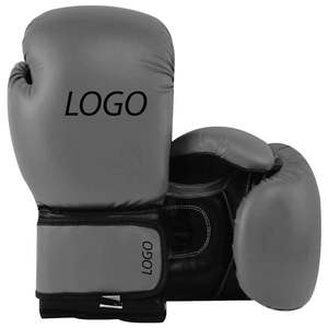 Guantes de Boxeo de Cuero con Logotipo Personalizado Profesional para Hombres y Mujeres, Tallas de 8oz a 16oz, Transpirables y que Absorben la Humedad, para Artes Marciales - Product Image 4