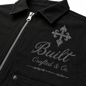 Camisa Oversize Personalizada para Hombre con Cremallera, Manga Corta, Corte Holgado, Estilo Urbano, Logotipo Cruzado, Bolsillos Utilitarios, Venta al por Mayor OEM - Product Image 5