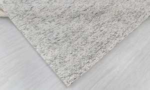 คุณภาพสูงพรมถักมือ choti kilim พรมปูพื้นขนสัตว์แบบถักด้วยมือพรมสายเชือกถักสีขาวงาช้างแบบแอบสแตรกสำหรับใช้ในบ้าน - Product Image 4