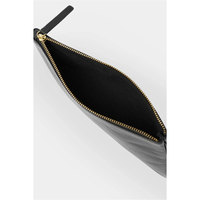 Qualité supérieure Bon marché Prix personnalisé couleur fermeture éclair pochette à crayons en cuir sac de papeterie étui à crayons pochette en cuir noir