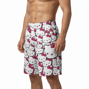 กางเกงขาสั้นผู้ชายขายส่ง ผ้าวอร์สเตด น้ำหนักเบา ผลิตตามแบบ OEM สีพื้น โพลีเอสเตอร์ 100% ระบายอากาศ แห้งเร็ว เหมาะสำหรับฤดูร้อน สวมใส่สบาย - Product Image 4