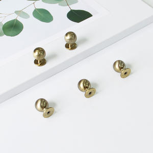 ลูกบิดสังกะสีทรงกลมแบบเรียบง่ายทันสมัยสำหรับลิ้นชักตู้เฟอร์นิเจอร์ตู้เสื้อผ้า - Product Image 2