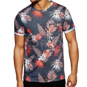 Camiseta de hombre con logotipo impreso personalizado de alta calidad Top de punto de fibra de algodón/bambú a granel con sublimación completa - Product Image 1
