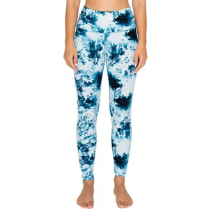 Pantalones de Yoga de cintura alta para fitness, mallas elásticas que absorben el sudor, mallas de gimnasio para mujeres para ventas al por mayor - Product Image 1