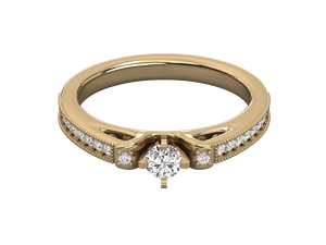 Anillos de Boda para Mujer de Oro Sólido de 14K de Alta Calidad al por Mayor con Diamantes Cultivados en Laboratorio con Engaste Clásico de Garra y Certificado IGI - Product Image 5