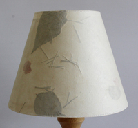 Lampe en papier organique de haute qualité, design d'éclairage moderne et créatif, abat-jour conique, éclairage de luxe fait main en fer et bois recyclés, couleur crème