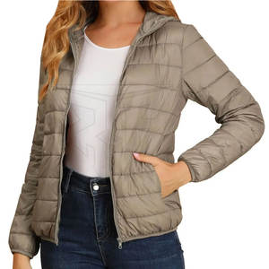 Recién llegado, chaqueta acolchada de punto para mujer con mangas largas, transpirable, personalizada, al por mayor, directa de la fabricación de fábrica - Product Image 2