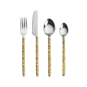 Ensemble de couverts de luxe chaud Restaurant Hôtel Vaisselle Cuillères et Fourchettes Ensemble en acier inoxydable Ensemble de couverts de mariage - Product Image 1