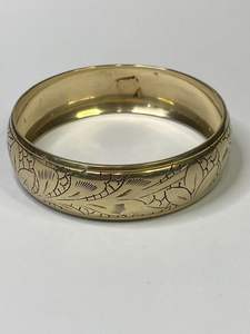 Brazalete trenzado de latón moderno MS Handicraft... Pieza de declaración gruesa... Brazalete étnico dorado... Hermoso brazalete de latón... - Product Image 3