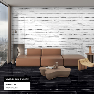 Carreaux de sol émaillés vitrifiés en porcelaine vitrifiée polie de premier choix intérieur extérieur 600x1200mm pour la protection des murs. - Product Image 1