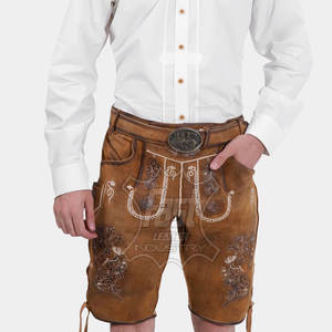 Pakistan Made Cheap Price Color Contrast Lederhosen Bavarian <b>Shorts</b> High Quality Comfortable Breathable <b>Shorts</b> For <b>Men</b> - Product Image 4