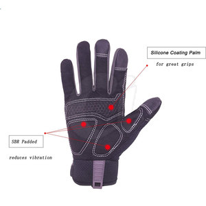 Gants de mécanicien de vente directe d'usine gants de mécanicien de doigt complet gants de mécanicien de vêtements de travail - Product Image 6