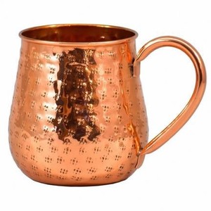 Vente chaude Top Rated Mule Mug 100% Cuivre Pur Fabriqué À La Main Écologique Martelé Conception 475ml Poignée En Laiton Couvercle Paille - Product Image 5