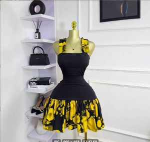 Venta Directa de Fábrica, Vestido de Verano Usado, Vestido de Moda con Estampado Digital, Vestido Informal de <span class=keywords><strong>Talla</strong></span> <span class=keywords><strong>Grande</strong></span> para Mujer - Product Image 5