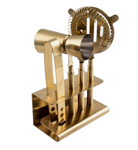 Vàng đánh bóng Cocktail Shaker thanh phụ kiện chất lượng tốt nhất <span class=keywords><strong>barware</strong></span> uống Shaker được xây dựng trong lọc Thanh công cụ thiết lập - Product Image 6