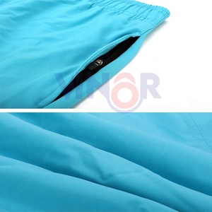 Pantalones cortos de algodón con logotipo personalizado de diferentes colores para hombre, pantalones cortos informales para gimnasio, ropa de calle para hombre, pantalones cortos de gimnasio deportivos lisos de punto sólidos - Product Image 5