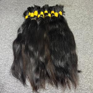 Venta al por mayor de cabello humano crudo One Donor, extensión de cabello de alta calidad, gran stock de 100% de cabello crudo - Product Image 1