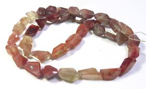 ลูกปัดหินลาบราดอไรต์สีแดง andesine 15 "สาระ8-14.5มม. ลูกปัดลาบราดอไรต์ธรรมชาติ - Product Image 4