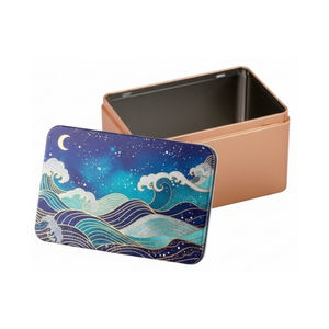 Recyclable Rectangular Matte Tinplate <b>Cookie</b> Tin <b>Box</b> Customizable Food Packaging - Product Image 2