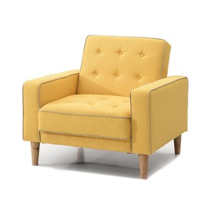 Sillón Individual Cuadrado GSD68008, Cómodo y Reclinable, Tapizado en Cuero Genuino y Tela Multicolor, para Hogar u Oficina - Product Image 3