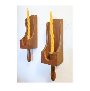 Appliques murales en bois romantiques, décoration murale élégante, éclairage d'ambiance chaleureux, fait main, style rustique, idée cadeau pour la chambre - Product Image 3