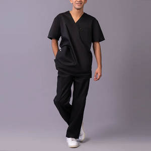 Tenues médicales personnalisées imprimées avec nom, respirantes, confortables, en coton et élasthanne, à prix abordable, faible MOQ, uniformes d'hôpital légers - Product Image 1