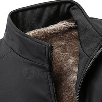 Chaqueta Softshell de Invierno para Hombre, Nueva Colección, Estilo Urbano, Tejido de Lana de Alta Calidad, Manga Larga, Cuello Alto, Servicio OEM Personalizado