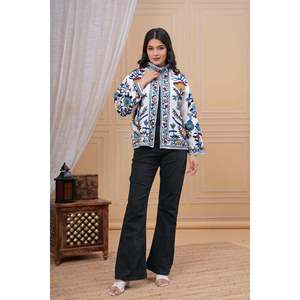 Veste artisanale à imprimé floral, nouveau style, veste indienne de printemps, respirante - Product Image 6