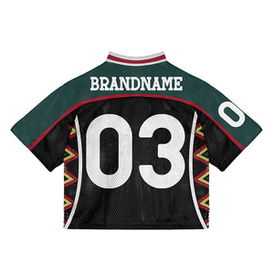 Wholesale Custom Yellow Mesh Soccer Jersey Cropped Top with Boxy Fit Breathable Football <b>Shirt</b> for <b>Men</b> Women and Teamwear - Product Image 4