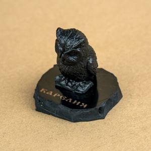 Figura de shungita: Pequeño búho - Product Image 2